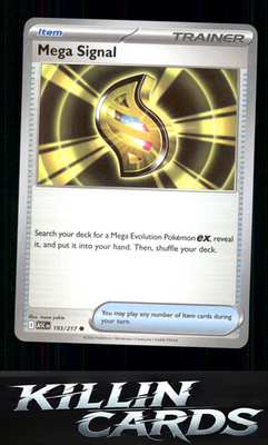 Mega Signal 193/217 Pokemon Common ME: Ascended Heroes Card NM