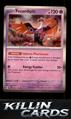 Fezandipiti 045/131 Pokemon Rare SV: Prismatic Evolutions Card NM