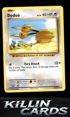 Doduo 69/108 Pokemon Common XY - Evolutions Card LP