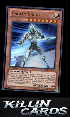 1st Edition Galaxy Knight ZTIN-EN012 YuGiOh Ultra Rare 2013 Zexal Collection Tin