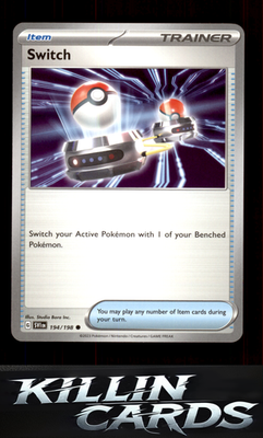 Switch 194/198 Pokemon Common SV01: Scarlet & Violet Base Set Card NM