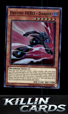 Destiny HERO - Dasher OP18-EN004 YuGiOh Super Rare OTS Tournament Pack 18 Card N