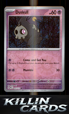 Reverse Holofoil Duskull 035/131 Pokemon Common SV: Prismatic Evolutions Card NM