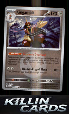 Kingambit 148/217 Pokemon Rare ME: Ascended Heroes Card NM
