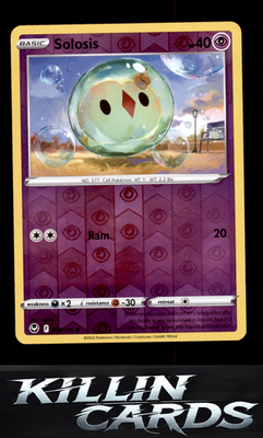 Reverse Holofoil Solosis 076/195 Pokemon Common SWSH12: Silver Tempest Card NM
