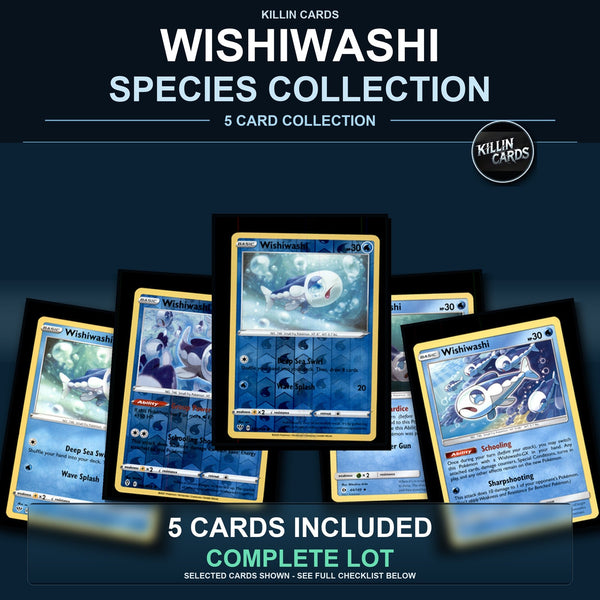 Pokemon TCG Wishiwashi Species Collection 5 Different Cards