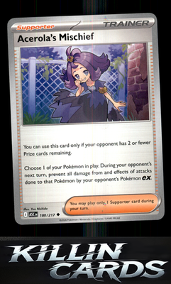 Acerola's Mischief 180/217 Pokemon Uncommon ME: Ascended Heroes Card NM