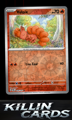 Reverse Holofoil Vulpix 026/167 Pokemon Common SV06: Twilight Masquerade Card NM