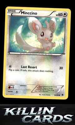 Minccino 84/98 Pokemon Common Emerging Powers Card LP