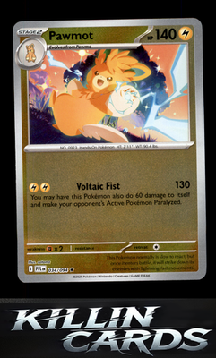 Reverse Holofoil Pawmot 034/094 Pokemon Rare ME02: Phantasmal Flames Card NM