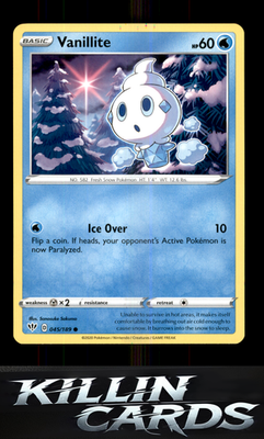 Vanillite 045/189 Pokemon Common SWSH03: Darkness Ablaze Card NM