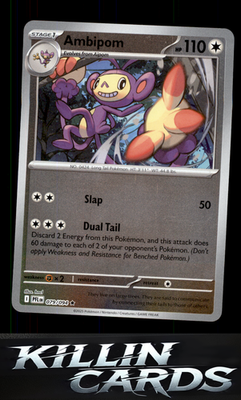 Reverse Holofoil Ambipom - 079/094 079/094 Pokemon Rare ME02: Phantasmal Flames
