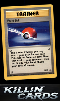 Poke Ball 64/64 Pokemon Common Jungle Card LP