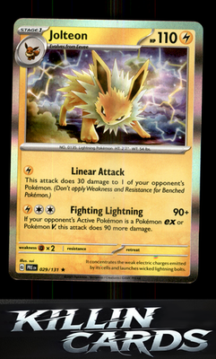Jolteon 029/131 Pokemon Rare SV: Prismatic Evolutions Card NM