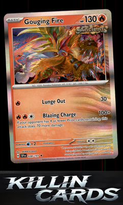 Gouging Fire 038/191 Pokemon Rare SV08: Surging Sparks Card NM