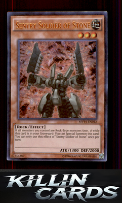 Sentry Soldier of Stone MVP1-ENS12 YuGiOh Secret Rare The Dark Side of Dimension