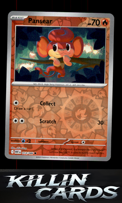 Reverse Holofoil Pansear 014/086 Pokemon Common SV: White Flare Card NM