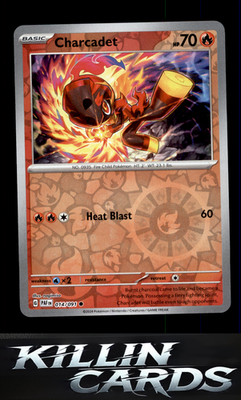Reverse Holofoil Charcadet - 014/091 014/091 Pokemon Common SV: Paldean Fates Ca