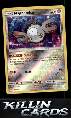 Reverse Holofoil Magnemite (81) 81/156 Pokemon Common SM - Ultra Prism Card NM