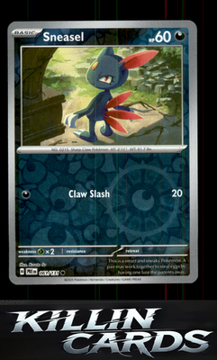 Reverse Holofoil Sneasel 061/131 Pokemon Common SV: Prismatic Evolutions Card NM