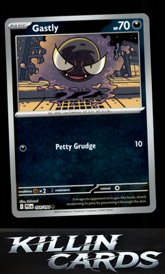 Reverse Holofoil Gastly 054/094 Pokemon Common ME02: Phantasmal Flames Card NM