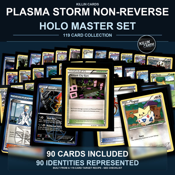 Pokemon TCG Plasma Storm C/UC/R Standard Set 90 Cards