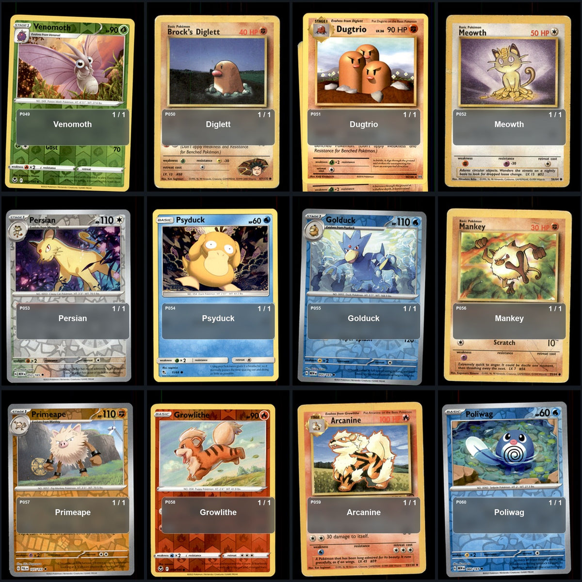 Pokemon TCG Generation 1 Kanto Pokemon Pokedex Set 151 Cards Collection