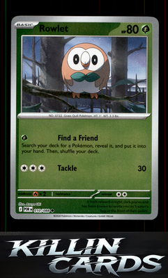 Reverse Holofoil Rowlet - 010/088 010/088 Pokemon Common ME03: Perfect Order Car