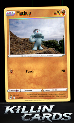 Machop 086/196 Pokemon Common SWSH11: Lost Origin Card NM