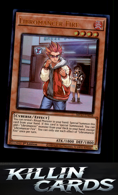 1st Edition Libromancer Fire MP23-EN058 YuGiOh Ultra Rare 25th Anniversary Tin: