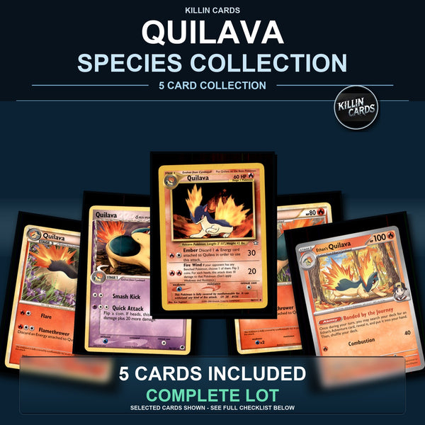 Pokemon TCG Quilava Species Collection 5 Different Cards