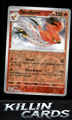 Reverse Holofoil Talonflame 030/193 Pokemon Uncommon SV02: Paldea Evolved Card N