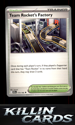 Team Rocket's Factory 173/182 Pokemon Uncommon SV10: Destined Rivals Card NM