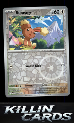 Reverse Holofoil Buneary 083/131 Pokemon Common SV: Prismatic Evolutions Card NM