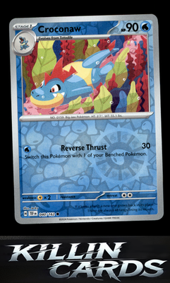 Reverse Holofoil Croconaw 040/162 Pokemon Common SV05: Temporal Forces Card NM