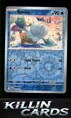 Reverse Holofoil Snover 059/182 Pokemon Common SV10: Destined Rivals Card NM