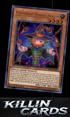 1st Edition Performage Damage Juggler BLRR-EN059 YuGiOh Ultra Rare Battles of Le