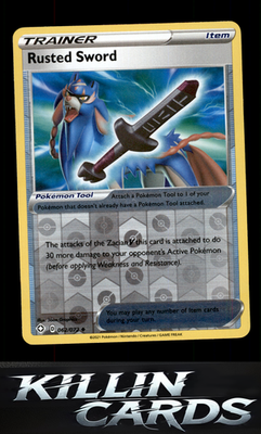 Reverse Holofoil Rusted Sword 062/072 Pokemon Uncommon Shining Fates Card NM