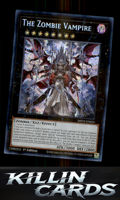 1st Edition The Zombie Vampire MP23-EN024 YuGiOh Prismatic Secret Rare 25th Anni