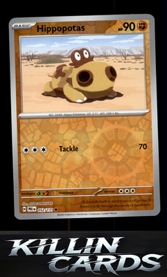 Reverse Holofoil Hippopotas 052/131 Pokemon Common SV: Prismatic Evolutions Card