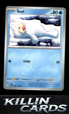 Seel 086/165 Pokemon Common SV: Scarlet & Violet 151 Card NM