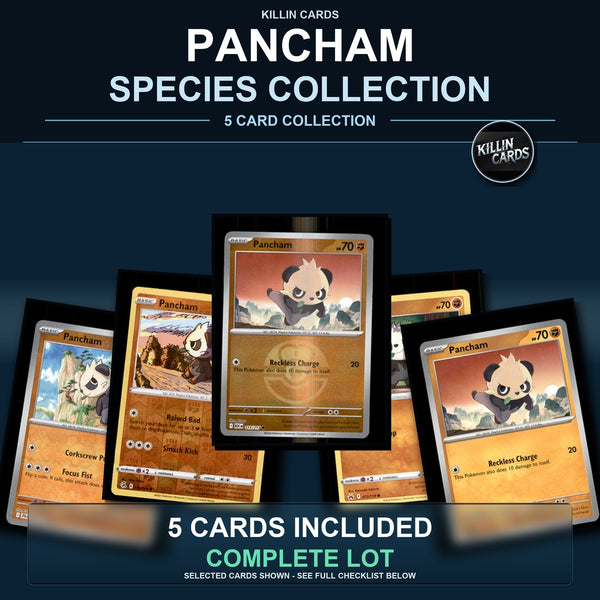 Pokemon TCG Pancham Species Collection 5 Different Cards