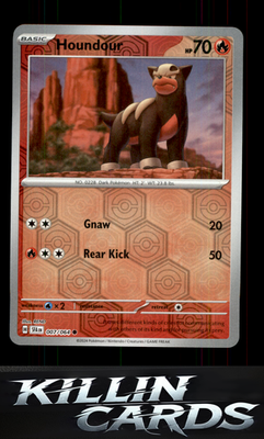 Reverse Holofoil Houndour 007/064 Pokemon Common SV: Shrouded Fable Card NM