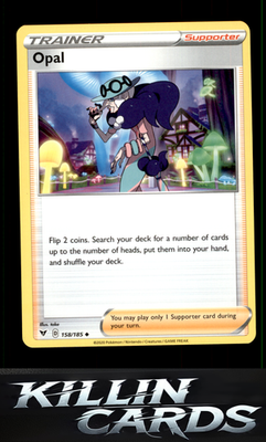 Opal 158/185 Pokemon Uncommon SWSH04: Vivid Voltage Card NM