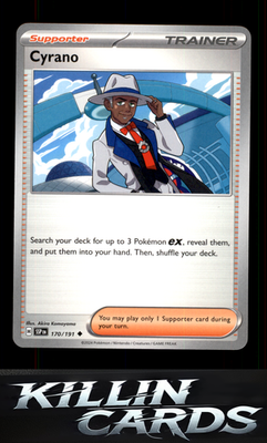 Cyrano - 170/191 170/191 Pokemon Uncommon SV08: Surging Sparks Card NM
