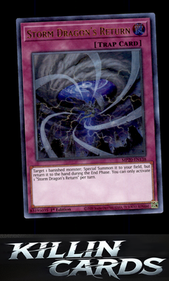 1st Edition Storm Dragon's Return MP20-EN138 YuGiOh Ultra Rare 2020 Tin of Lost
