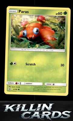 Paras 4/149 Pokemon Common SM Base Set Card LP