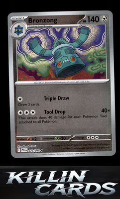 Reverse Holofoil Bronzong 072/094 Pokemon Uncommon ME02: Phantasmal Flames Card