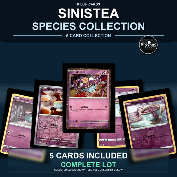 Pokemon TCG Sinistea Species Collection 5 Different Cards