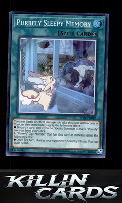 Purrely Sleepy Memory OP24-EN010 YuGiOh Super Rare OTS Tournament Pack 24 Card N